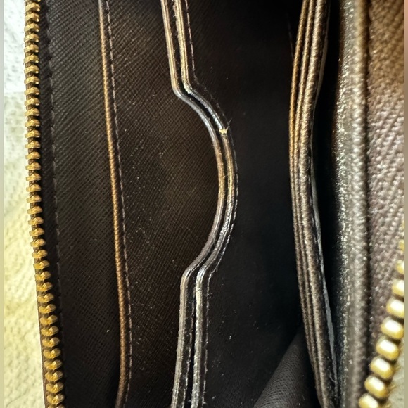 Michael Kors Brown Leather Logo Wallet - Picture 4 of 6